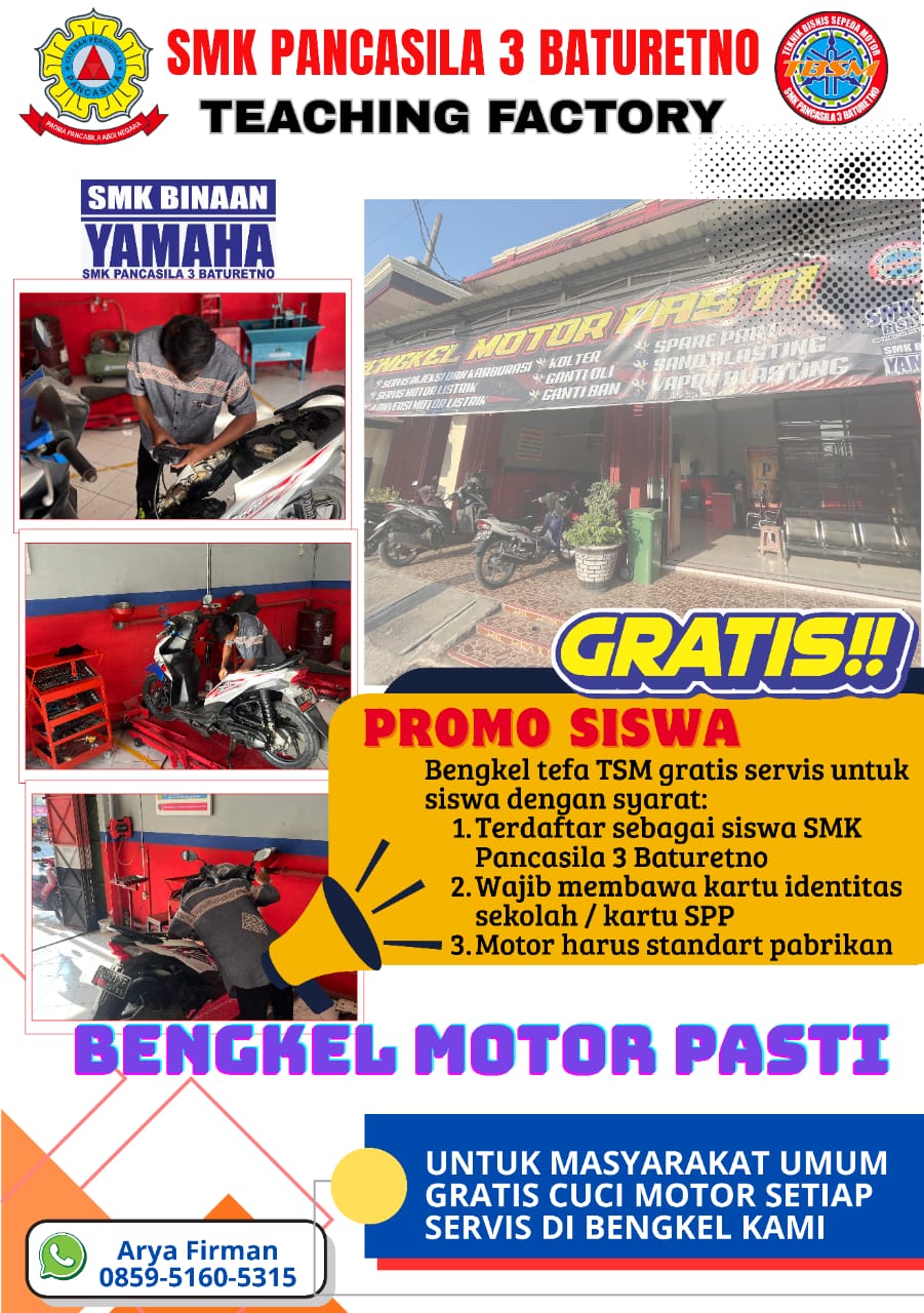 TEACHING FACTORY TSM SMK PANCASILA 3 BATURETNO