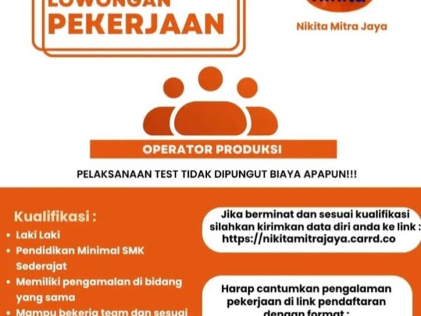 LOKER PT. NIKITA MITRA JAYA