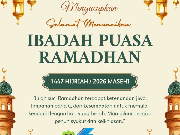 Selamat menjalankan Ibadah Puasa Ramadhan 1447H/2026M