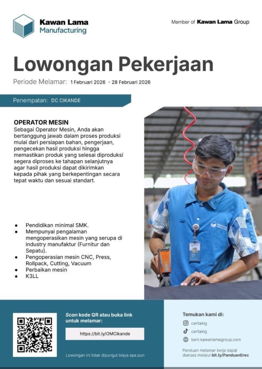 LOKER PT. KAWAN LAMA