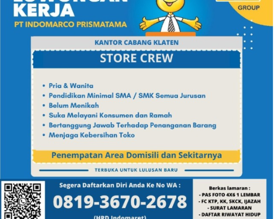 LOKER PT. INDOMARCO