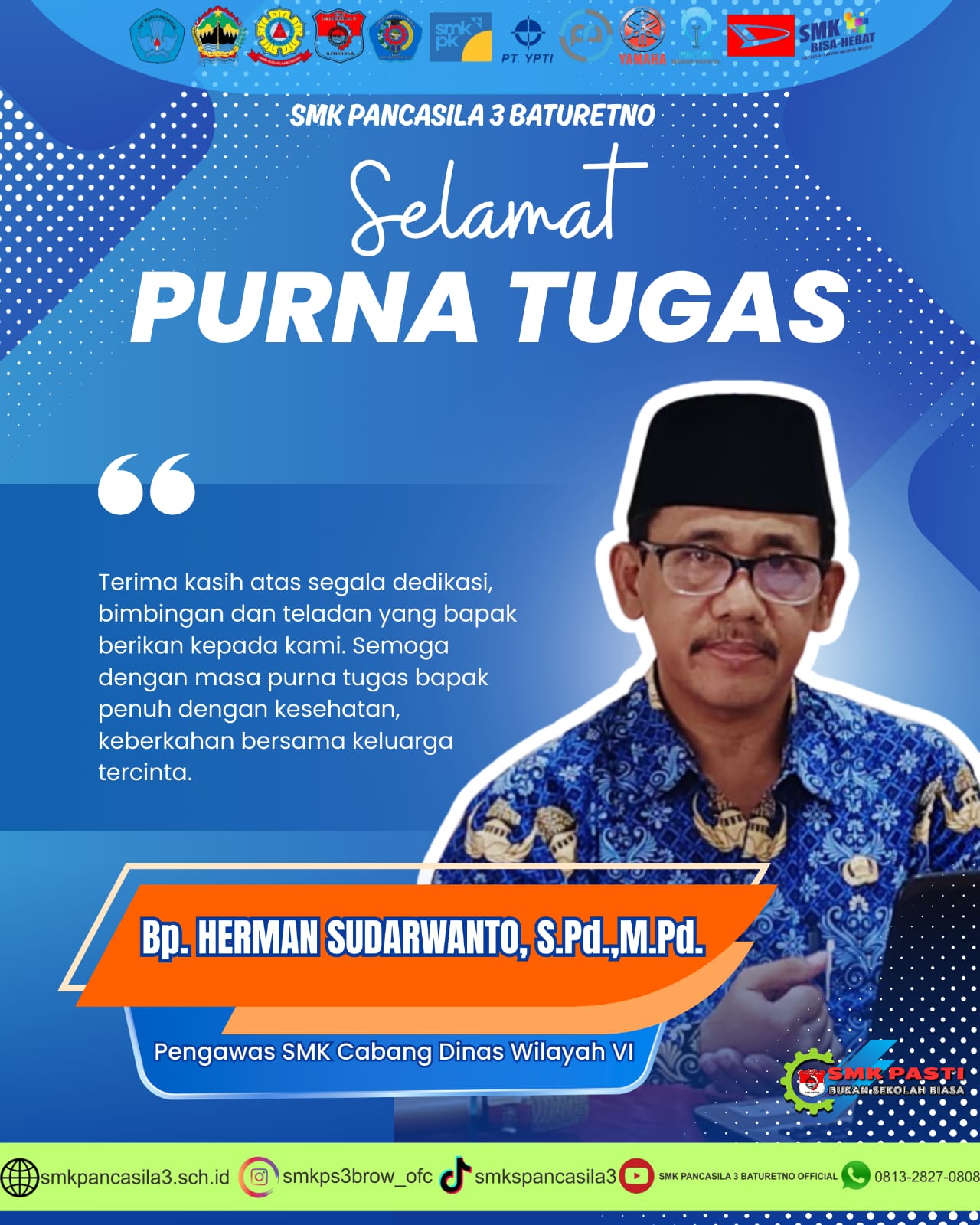 Selamat Purna Tugas Bp. Herman Sudarwanto, S.Pd.,M.Pd.