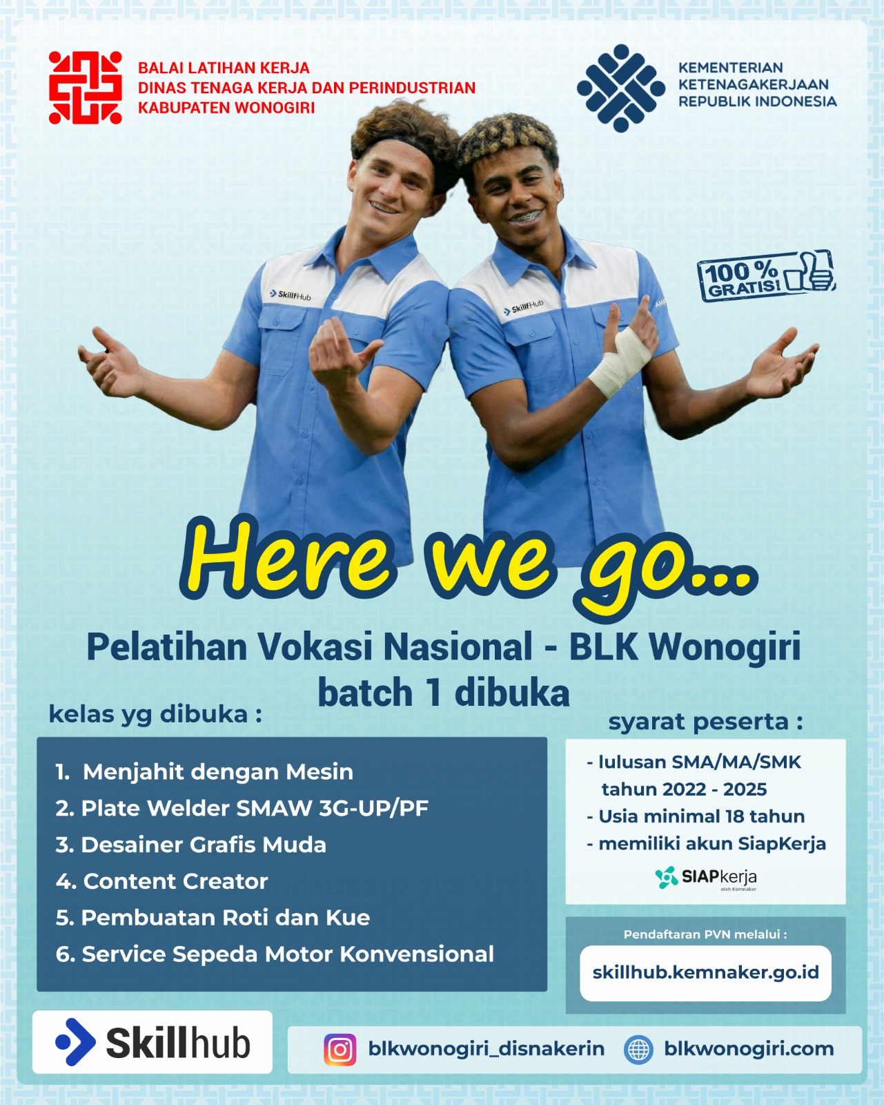 Pelatihan Vokasi Nasional (PVN) BLK WONOGIRI