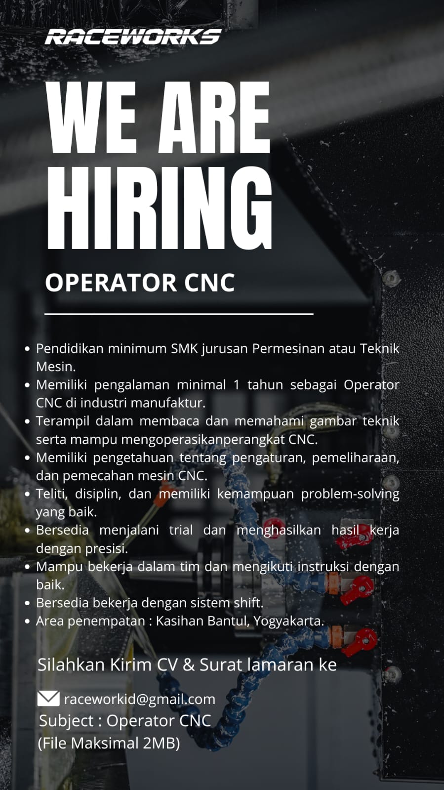 LOKER OPERATOR CNC