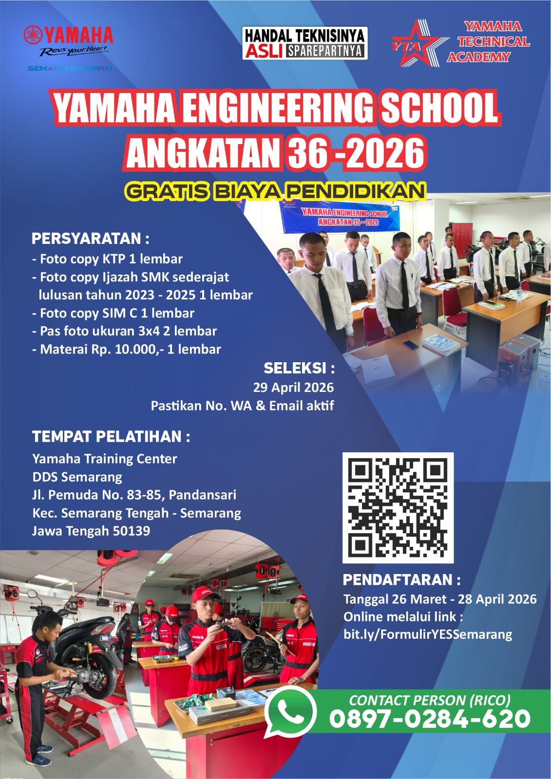 YAMAHA ENGINERING SCHOOL ANGKATAN 36