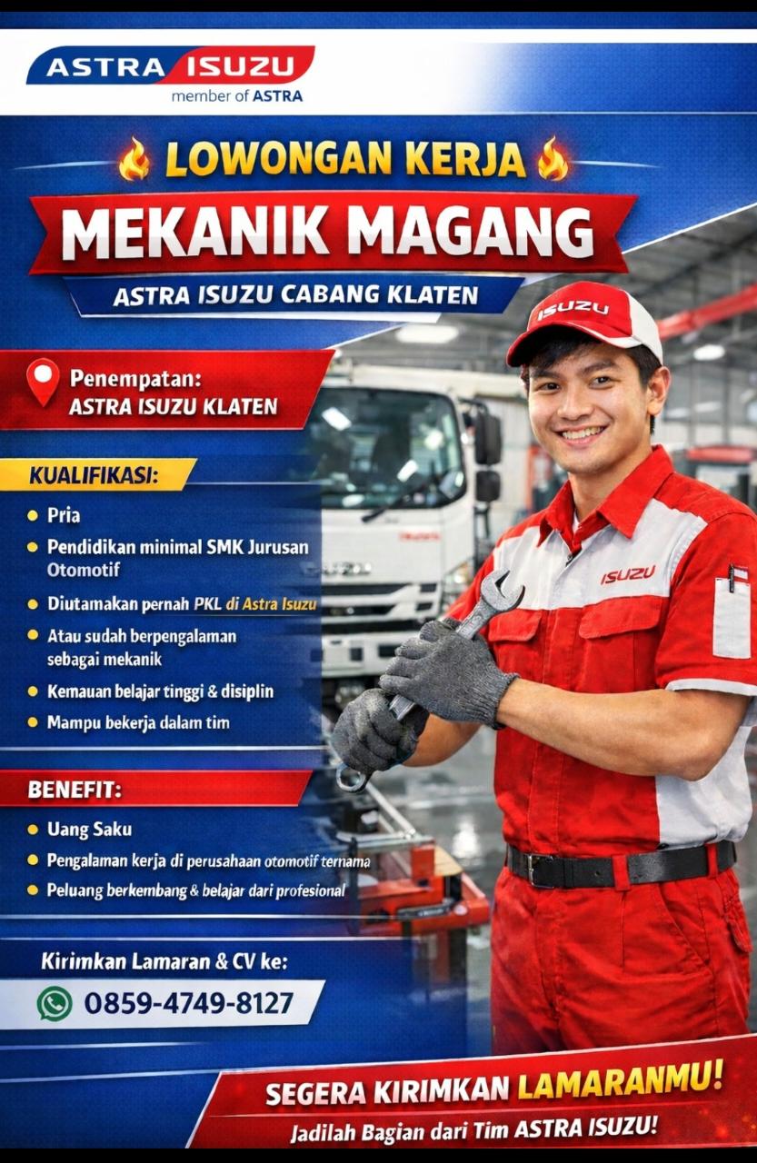 LOKER MEKANIK MAGANG ISUZU