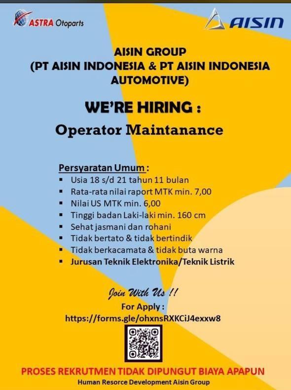 LOKER PT. AISIN INDONESIA