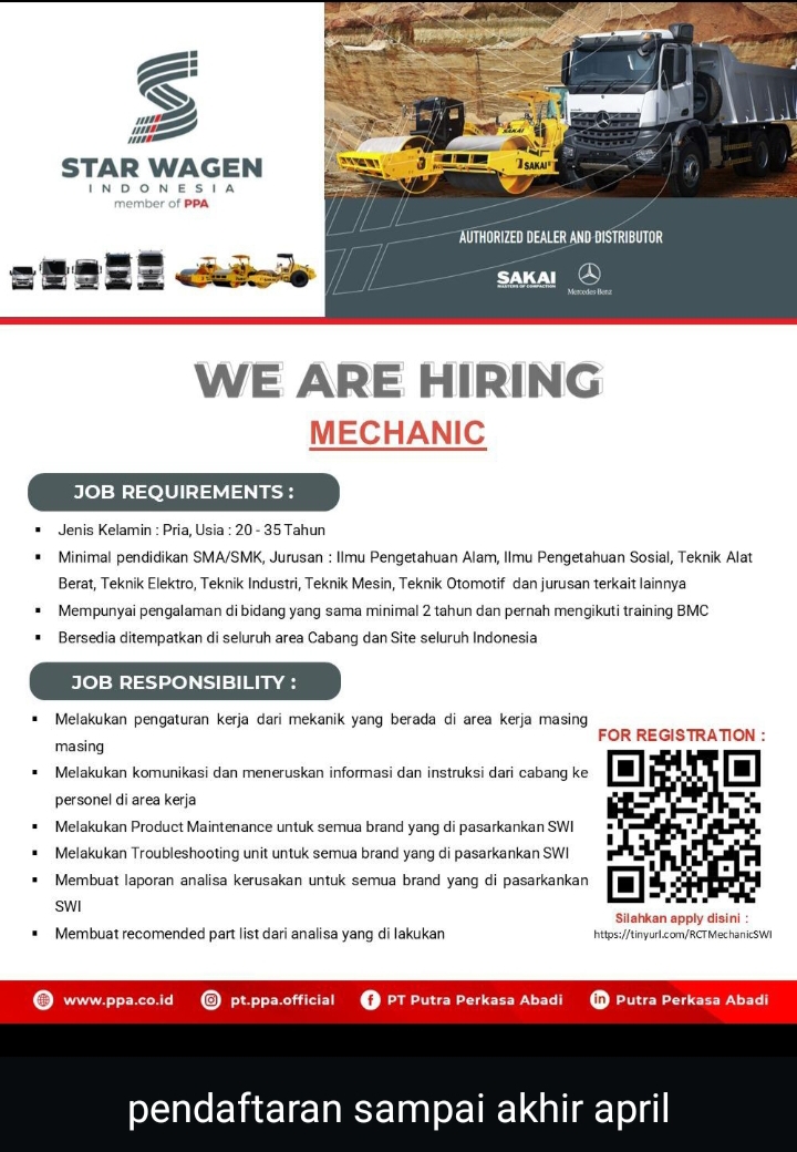 LOKER PT. PUTRA PERKASA ABADI