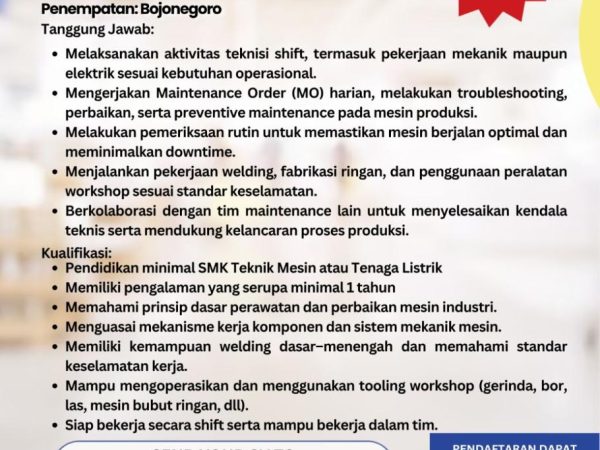 LOKER PT KOBE BOGA UTAMA