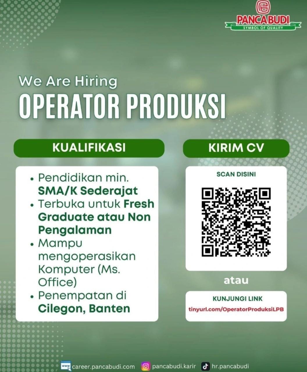 LOKER PT PANCA BUDI