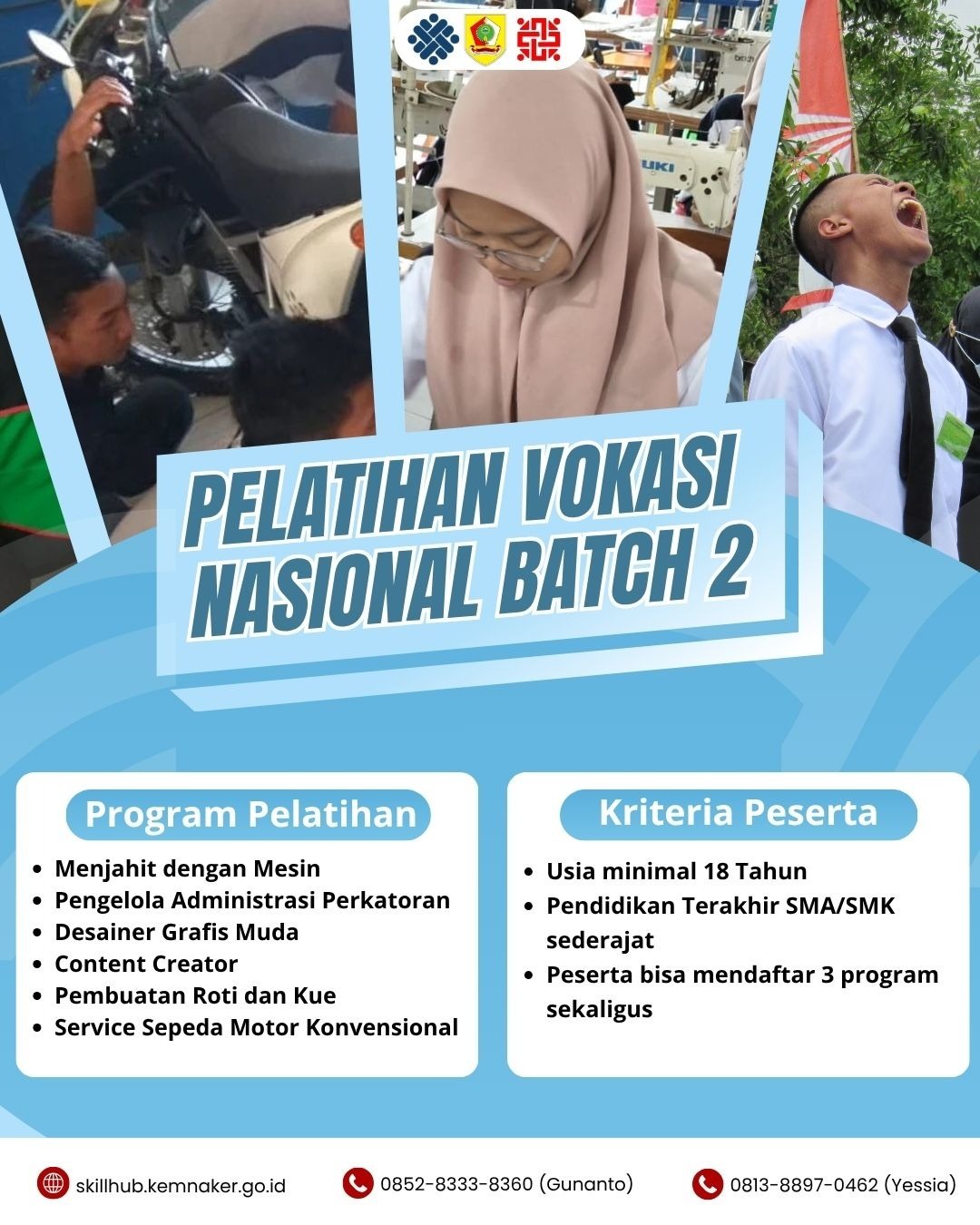 [PENGUMUMAN] Pendaftaran Pelatihan Vokasi Nasional Batch 2 Tahun 2026