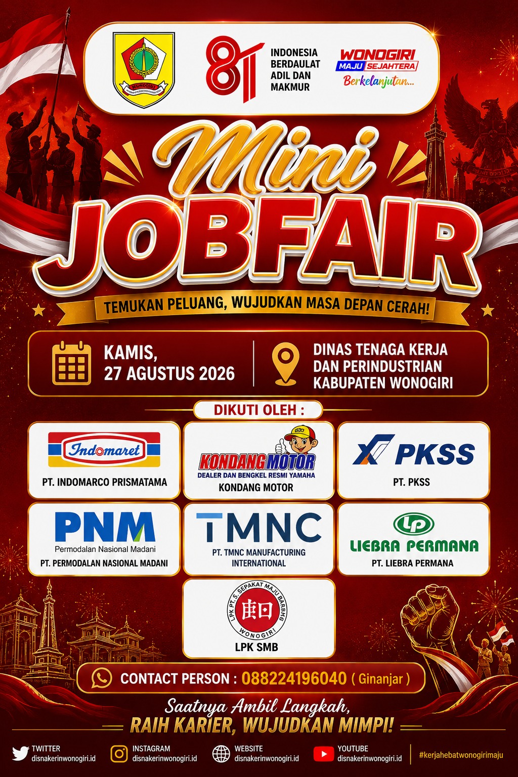 JOBFAIR DISNAKER WONOGIRI