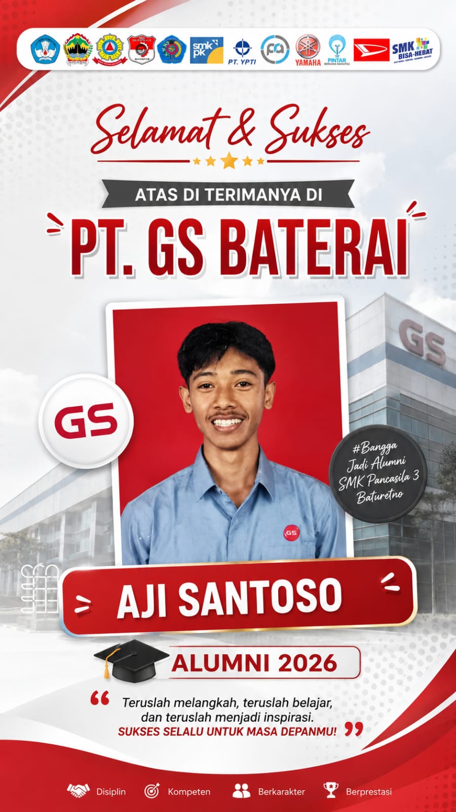 ALUMNI 2026 BEKERJA DI PT. GS BATERAI