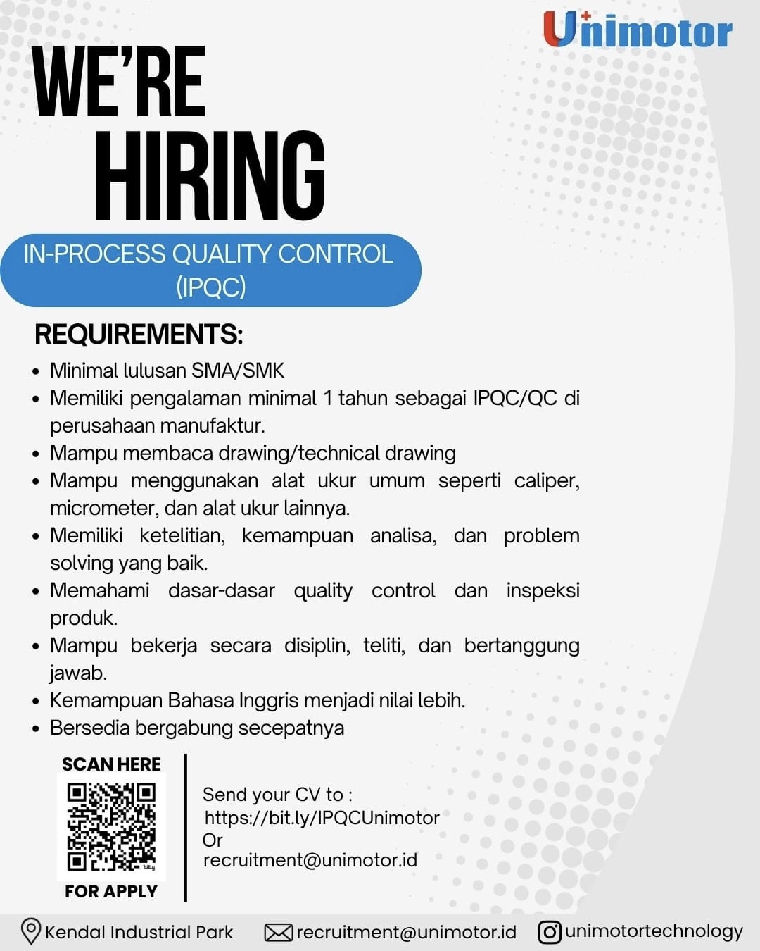 LOKER PT. UNIMOTOR