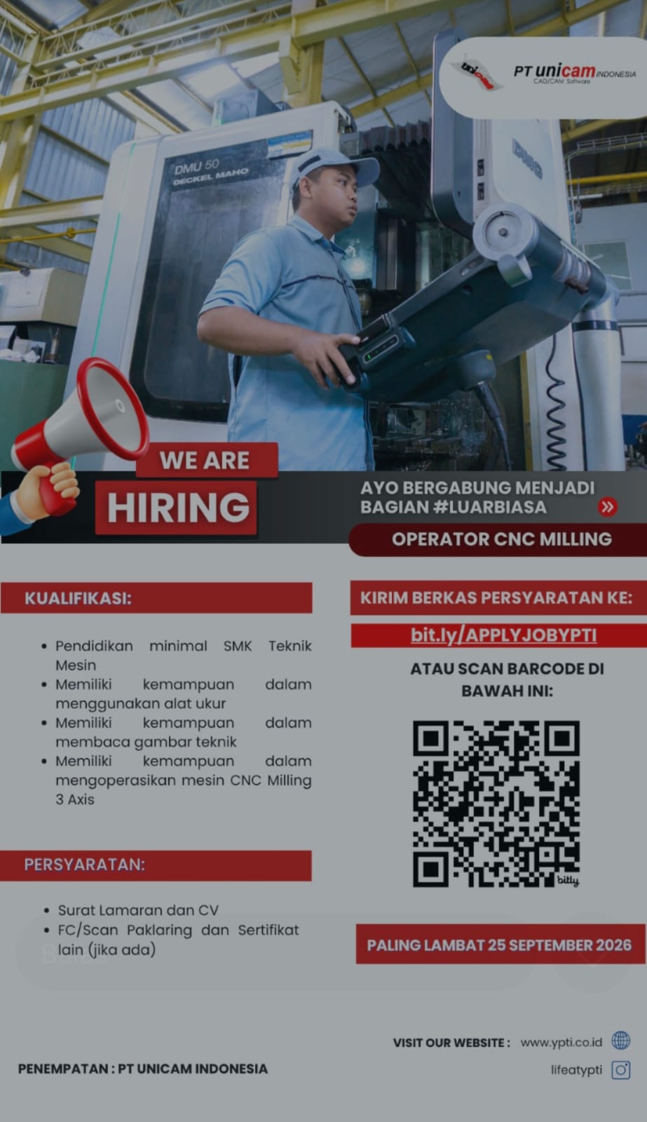LOKER PT. UNICAM