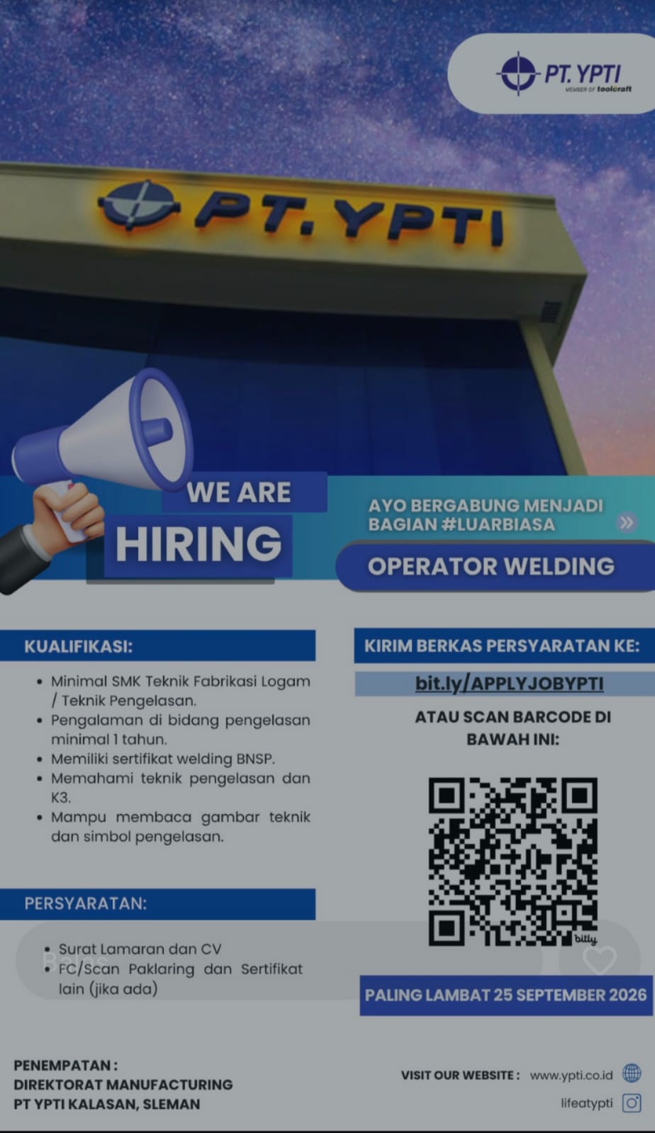 LOKER PT. YPTI