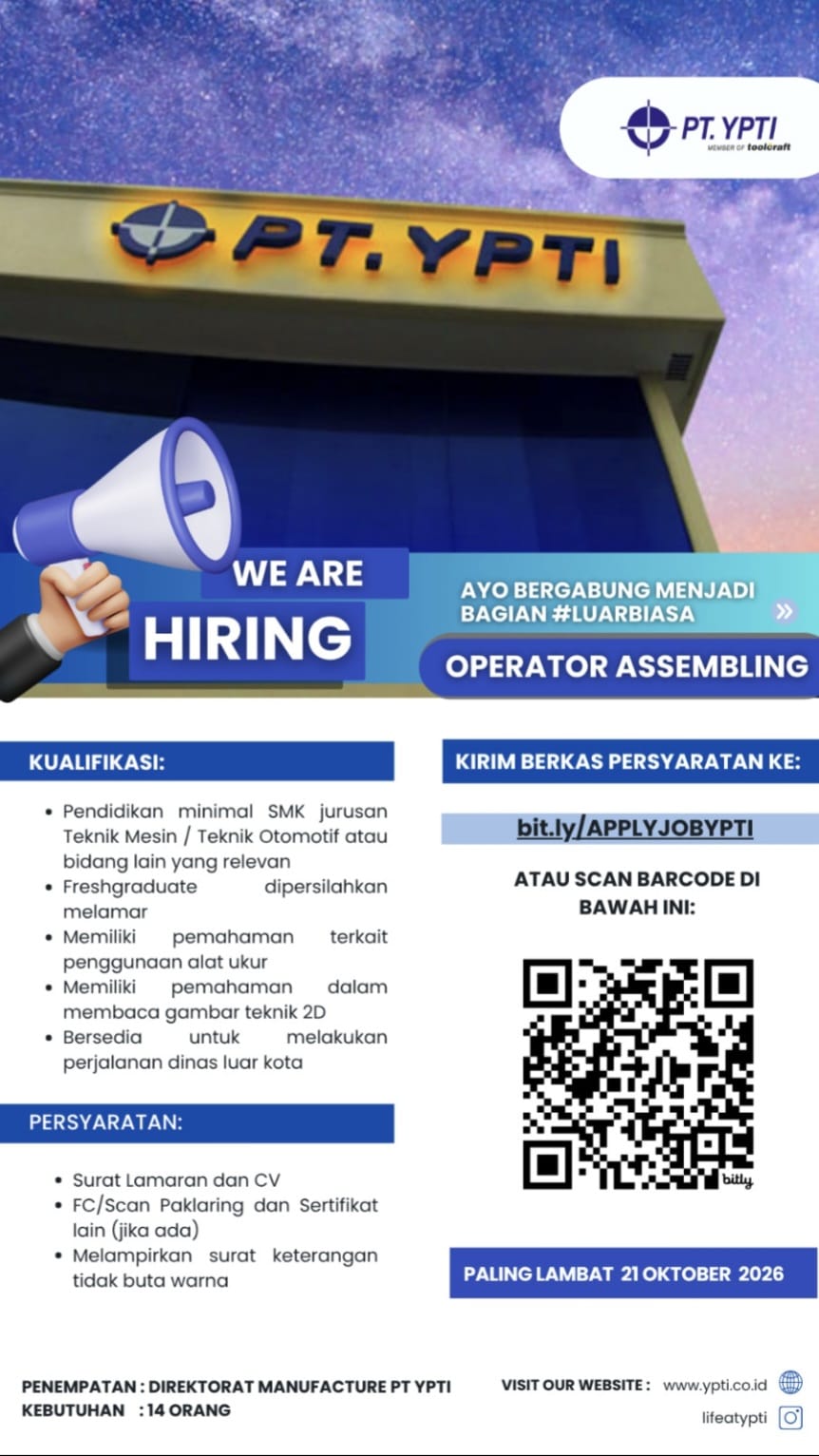 LOKER PT YPTI JOGJA